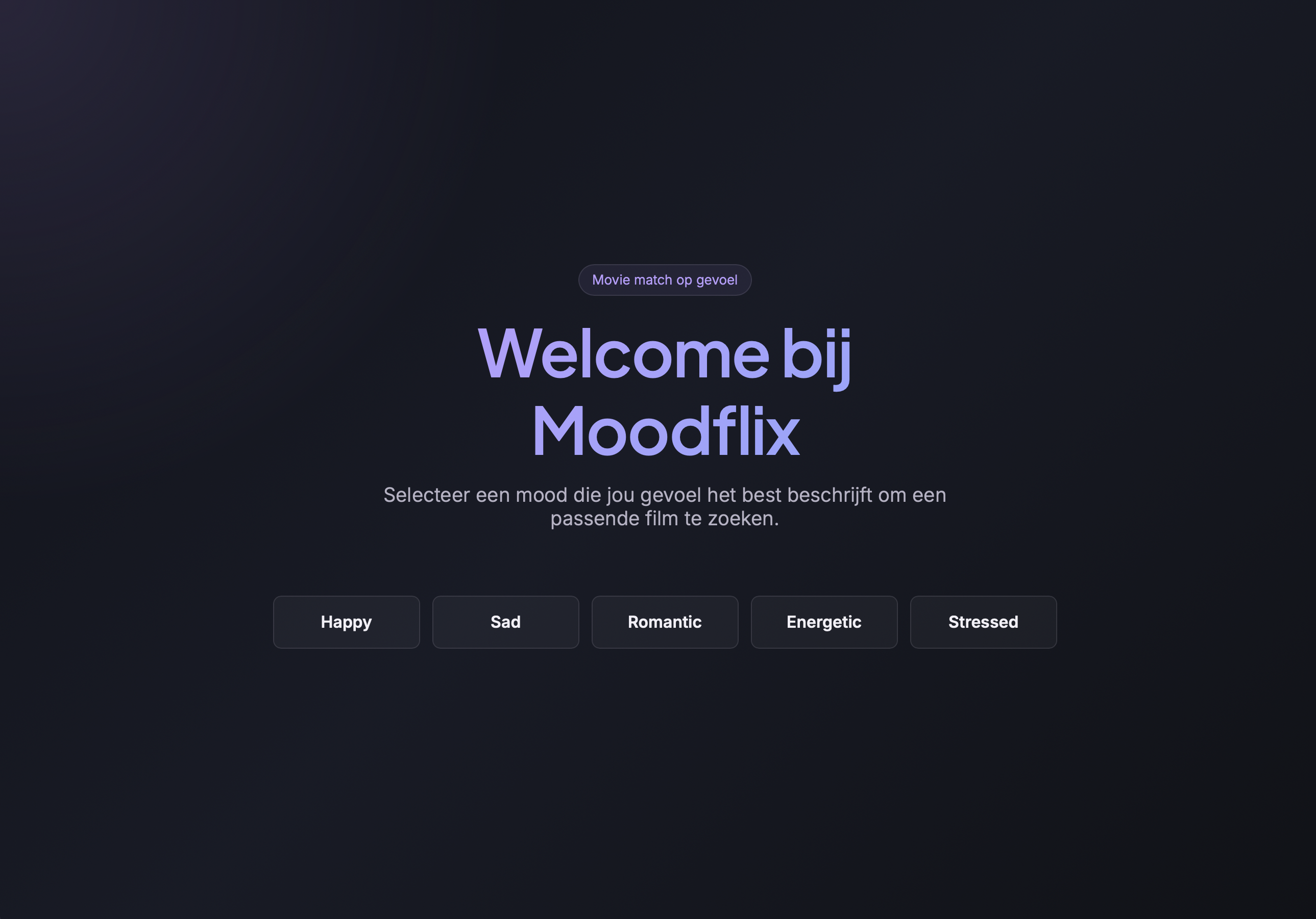 Home scherm moodflix